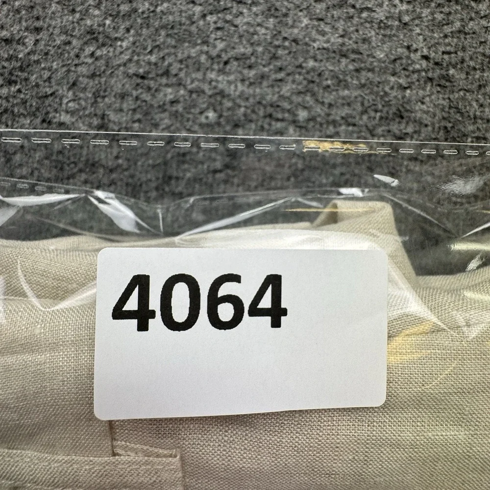 Tasso Elba Island Pants 100% linen straight leg 36x30 New Beige Wedding Beach